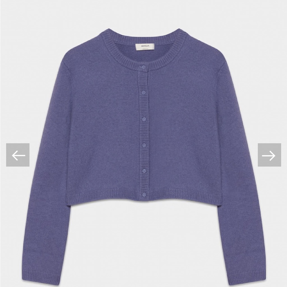 Aritzia Cashmere Periwinkle Cardigan
